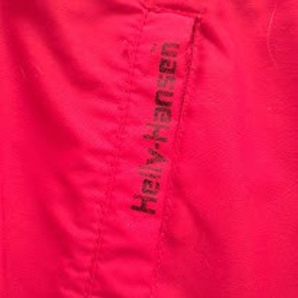 HELLY HANSEN M Vintage 90s Red Windbreaker Jacket Womens Snap Front Gorpcore - Picture 7 of 11